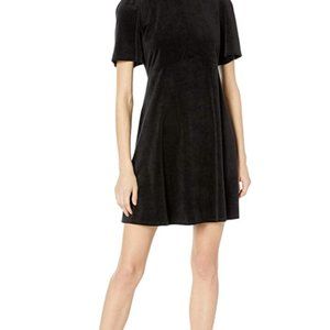 BCBG black Shift mock neck dress